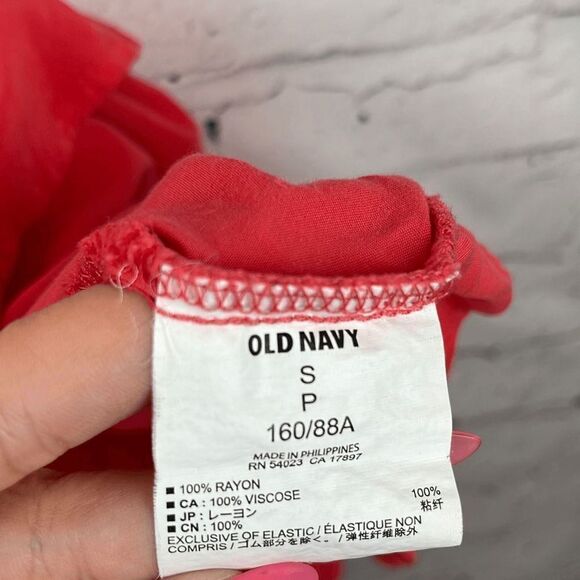 Old Navy Dress Womens Small S Skater Flare Sleeveless Knee Length Coral Orange - Picture 6 of 9